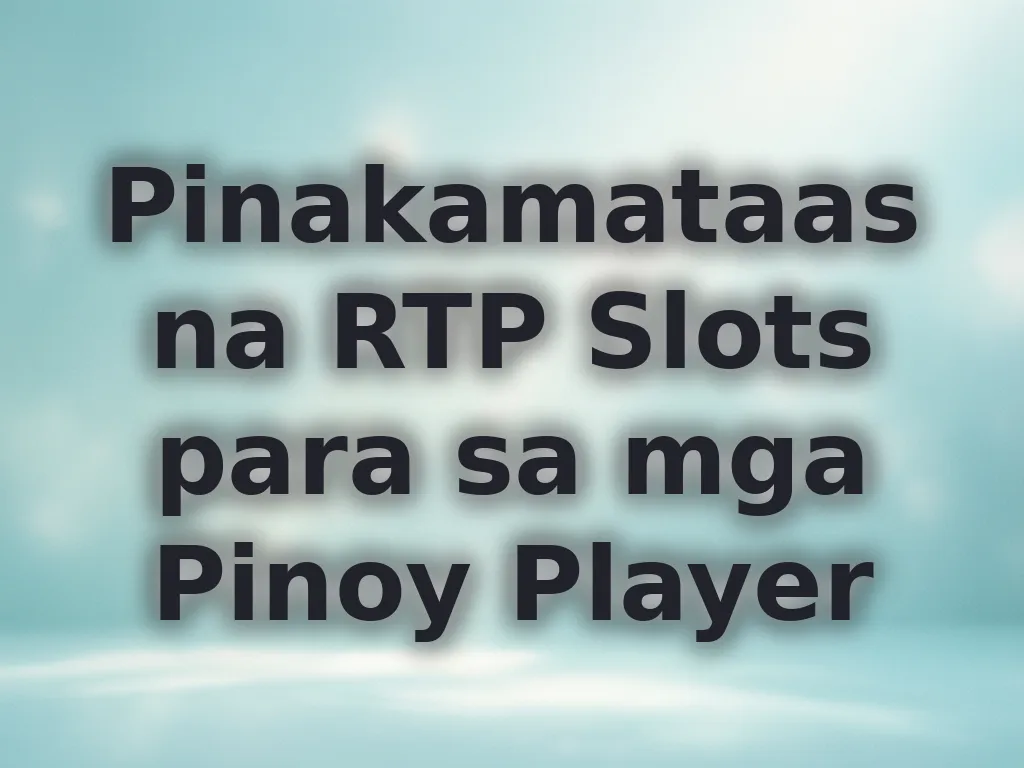 High RTP Slots