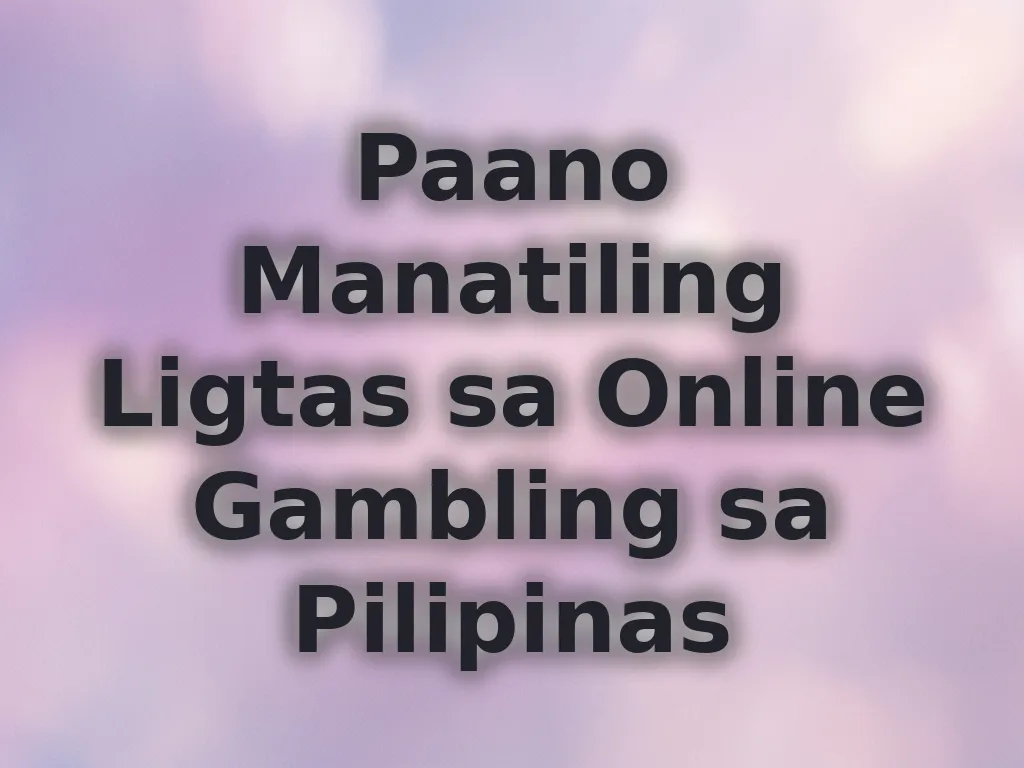Safe gambling tips