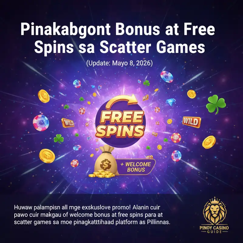 Pinakabagong Bonus at Free Spins sa Scatter Games Mayo 2026